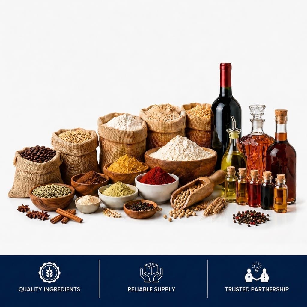 Food raw materials, ingredients, and beverage distribution